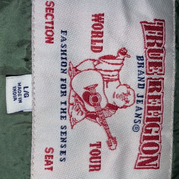 Mens True Religion Quilted Varsity Jacket - Picture 4 of 5